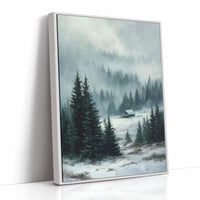 A Cabin Beneath Silent Pines
