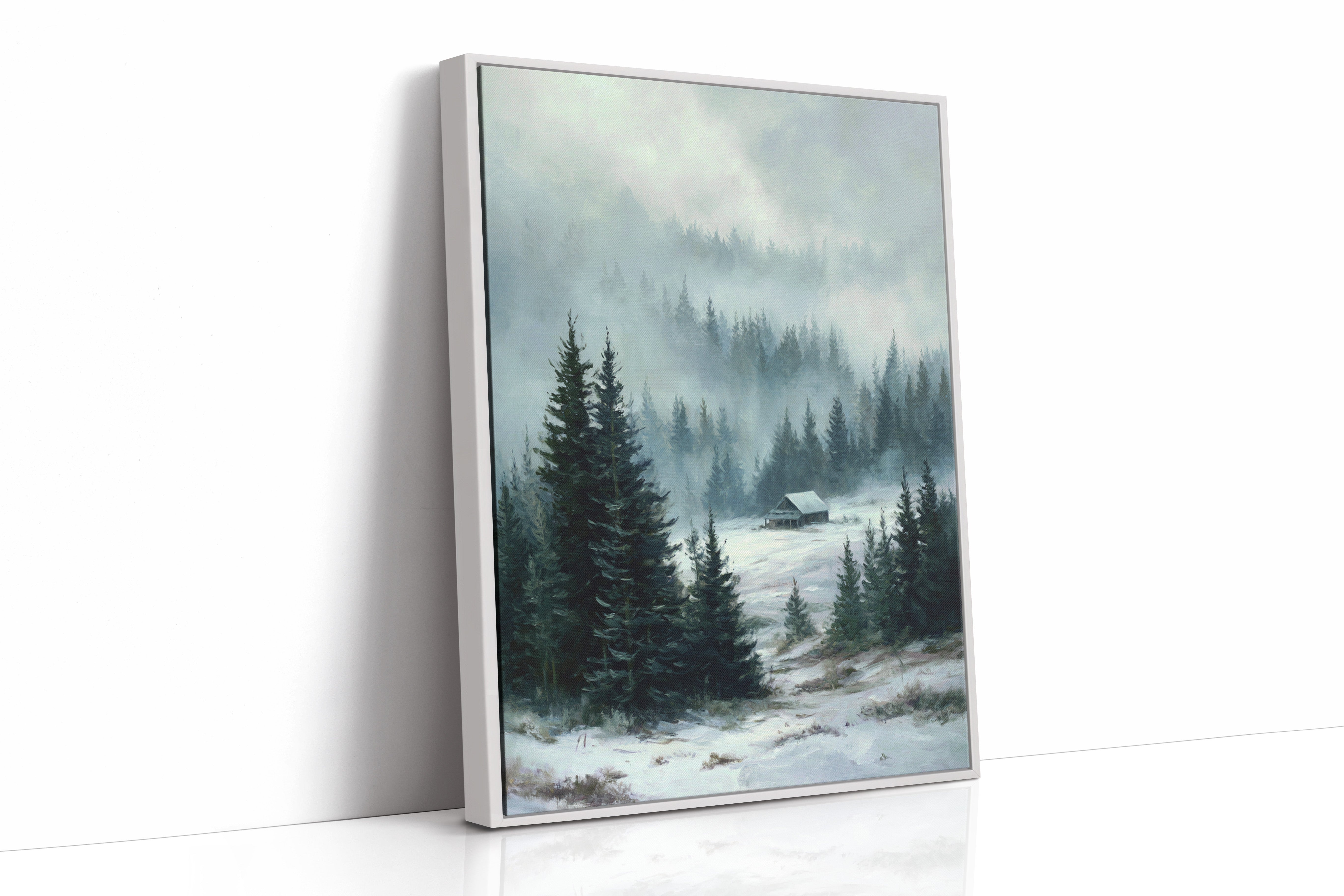 A Cabin Beneath Silent Pines