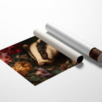 Woodland Creature Among Autumn Blooms