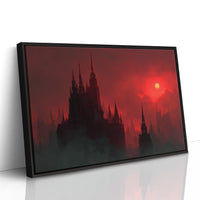 Crimson Spires Under Blood Moon