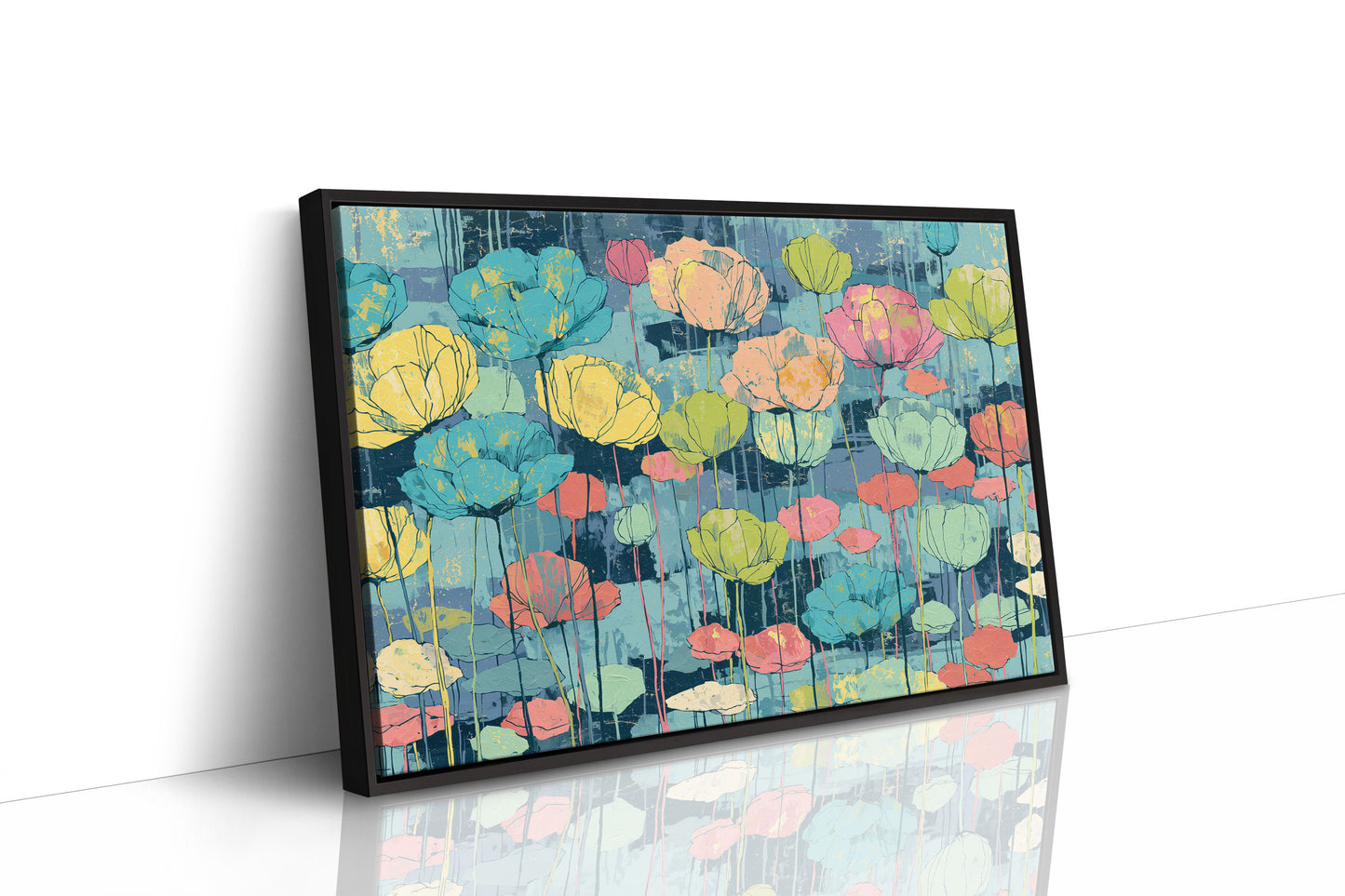 Poppy Pond, Impressionist Rainbow