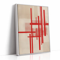 Red Lines Dance Through Morning Light