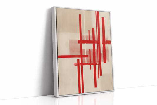 Red Lines Dance Through Morning Light