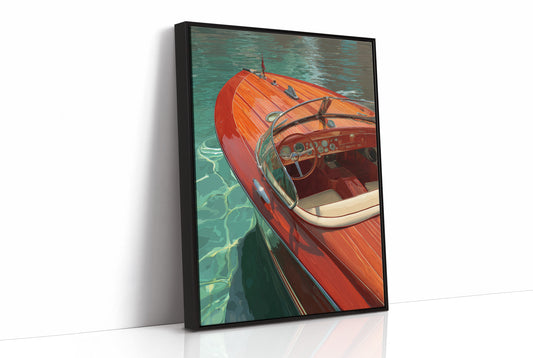 Mahogany Glides Through Emerald Waters