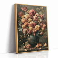 Ripened Figs and Roses: A Verdigris Urn Still Life