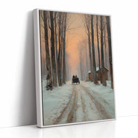 Carriage Through a Winter Glow