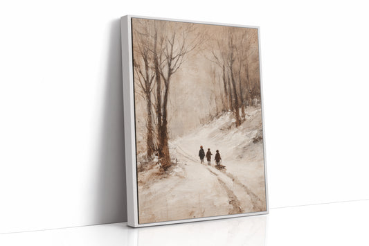 Footsteps Through Winter's Embrace