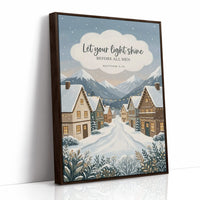 Let Your Light Shine: Snowy Alpine Village