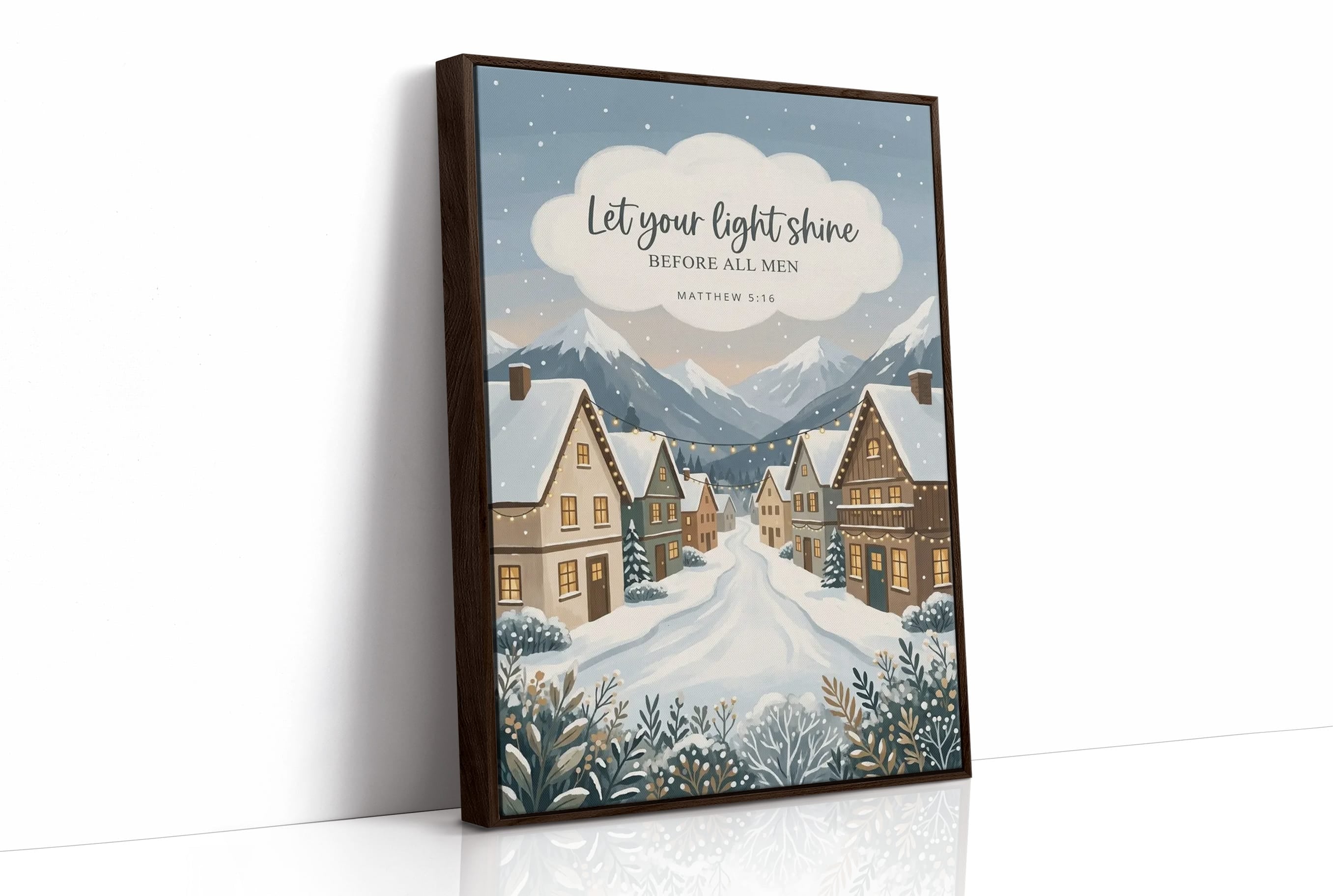 Let Your Light Shine: Snowy Alpine Village