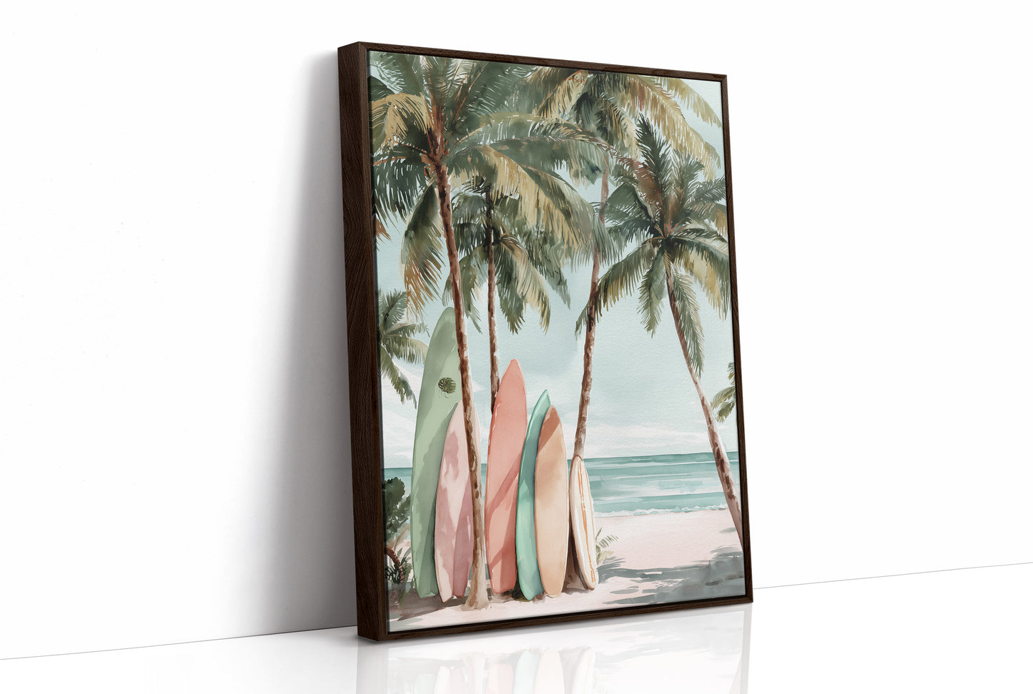 Boards Resting Under Palms