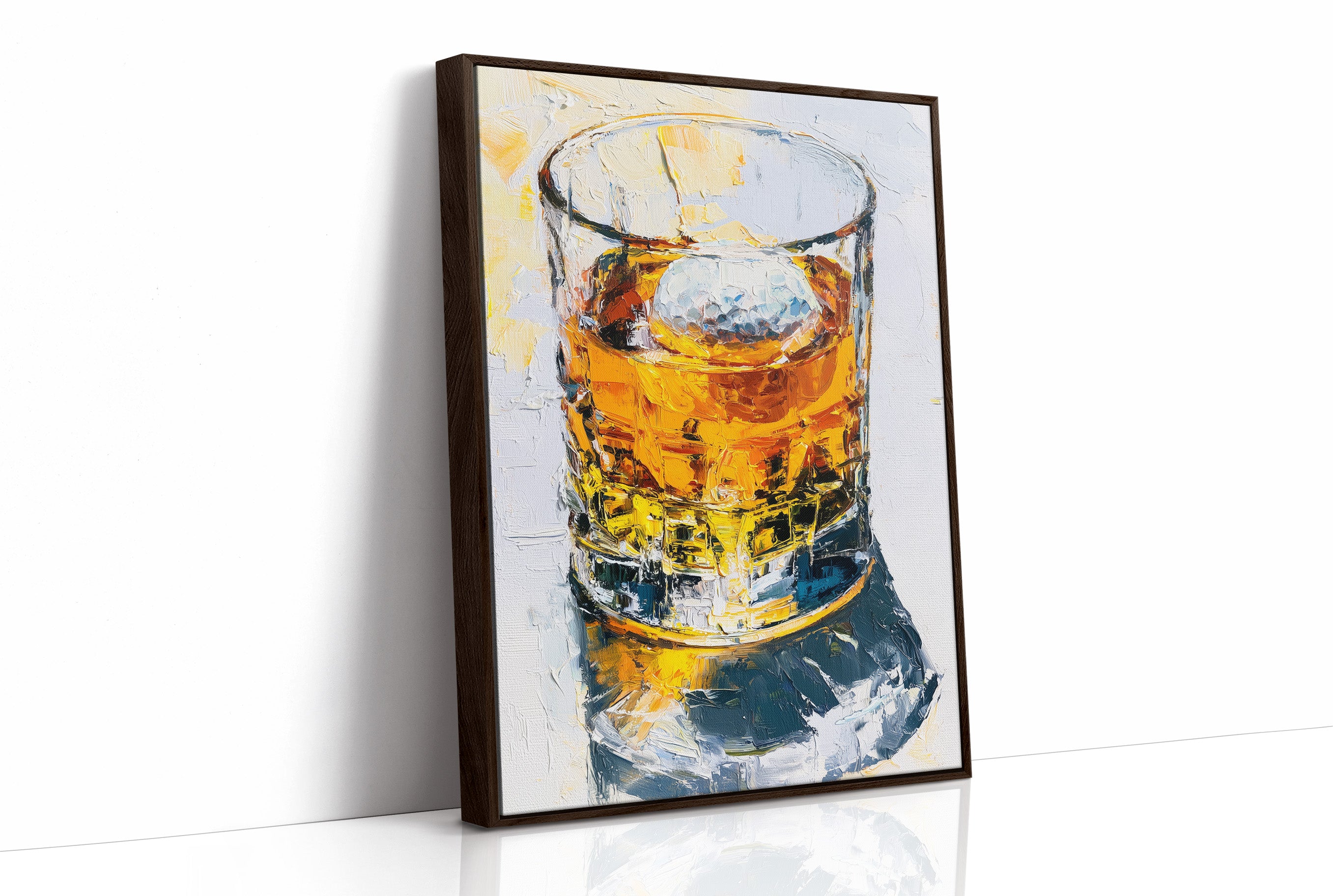 On the Rocks: An Impasto Pour