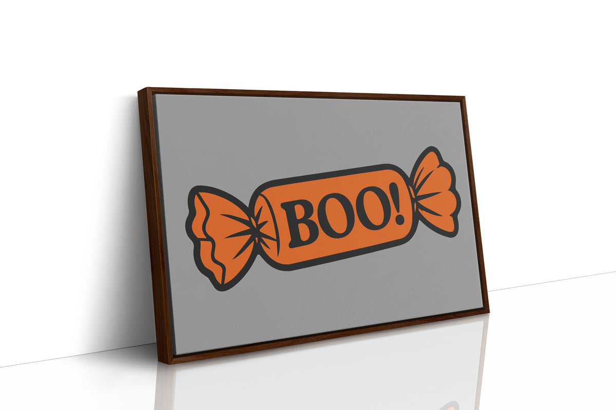 Boo Wrapped Candy Illustration