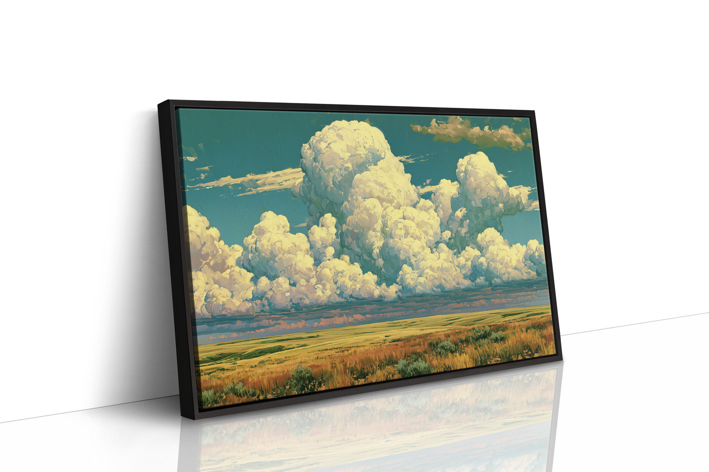 Teal Sky, Towering Clouds