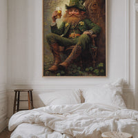 Lucky Leprechaun: Irish Folklore Canvas Wall Art