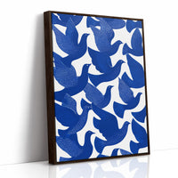 Cobalt Doves Take Flight Together