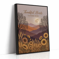 Thankful Hearts Gather Here: Moon Included