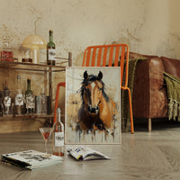 Golden Mare with Wild Mane