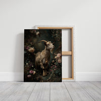 Noble Goat Among Faded Blooms