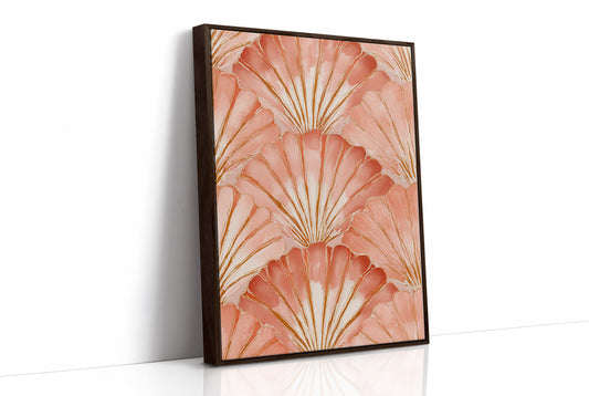 Scallop Shells in Sunset Coral