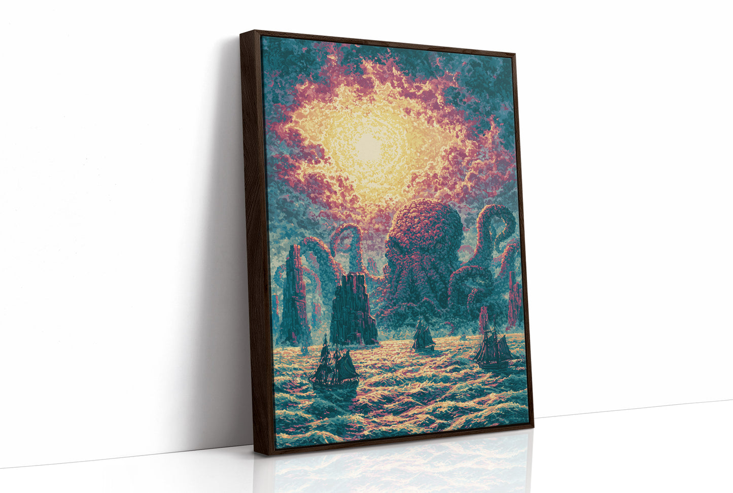 Sunburst Over the Kraken's Sea Stacks