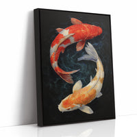 Koi Circle In Midnight Waters