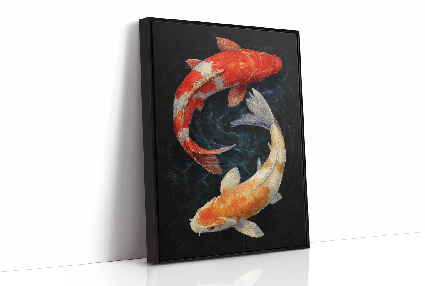 Koi Circle In Midnight Waters