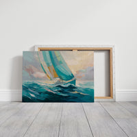 Sailing Through Dawn's Soft Glow