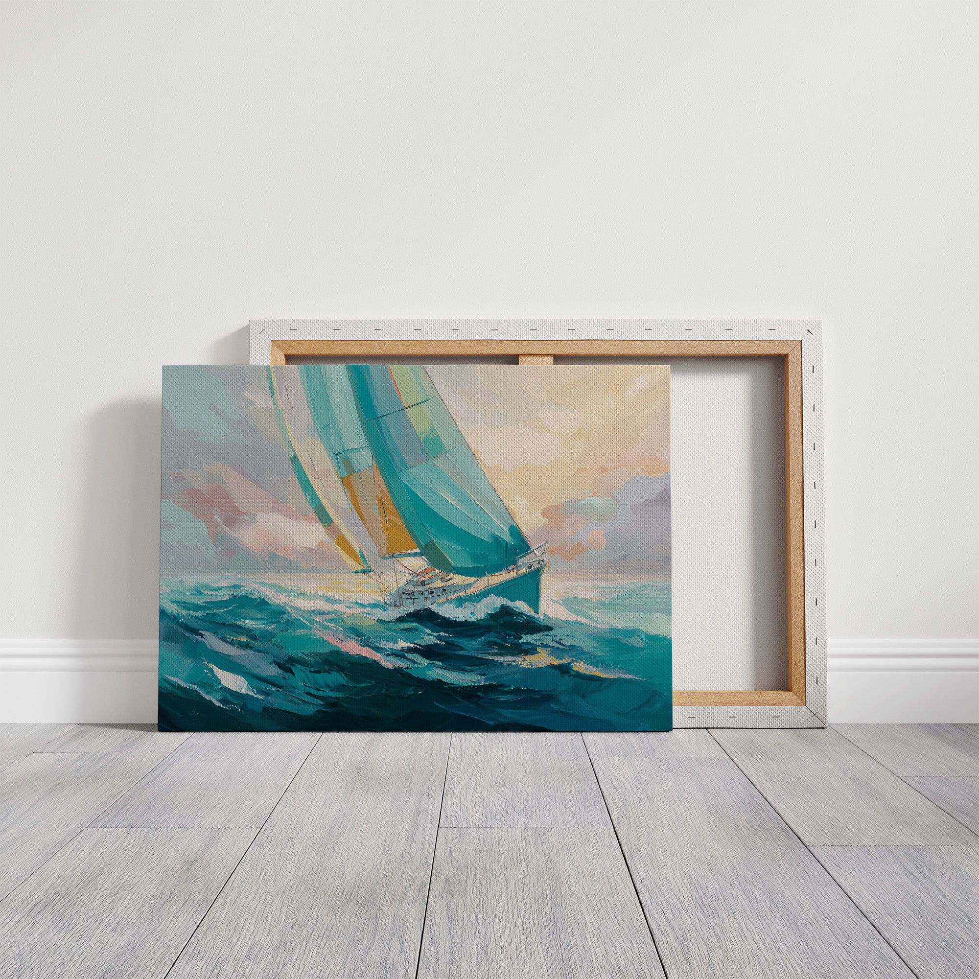 Sailing Through Dawn's Soft Glow