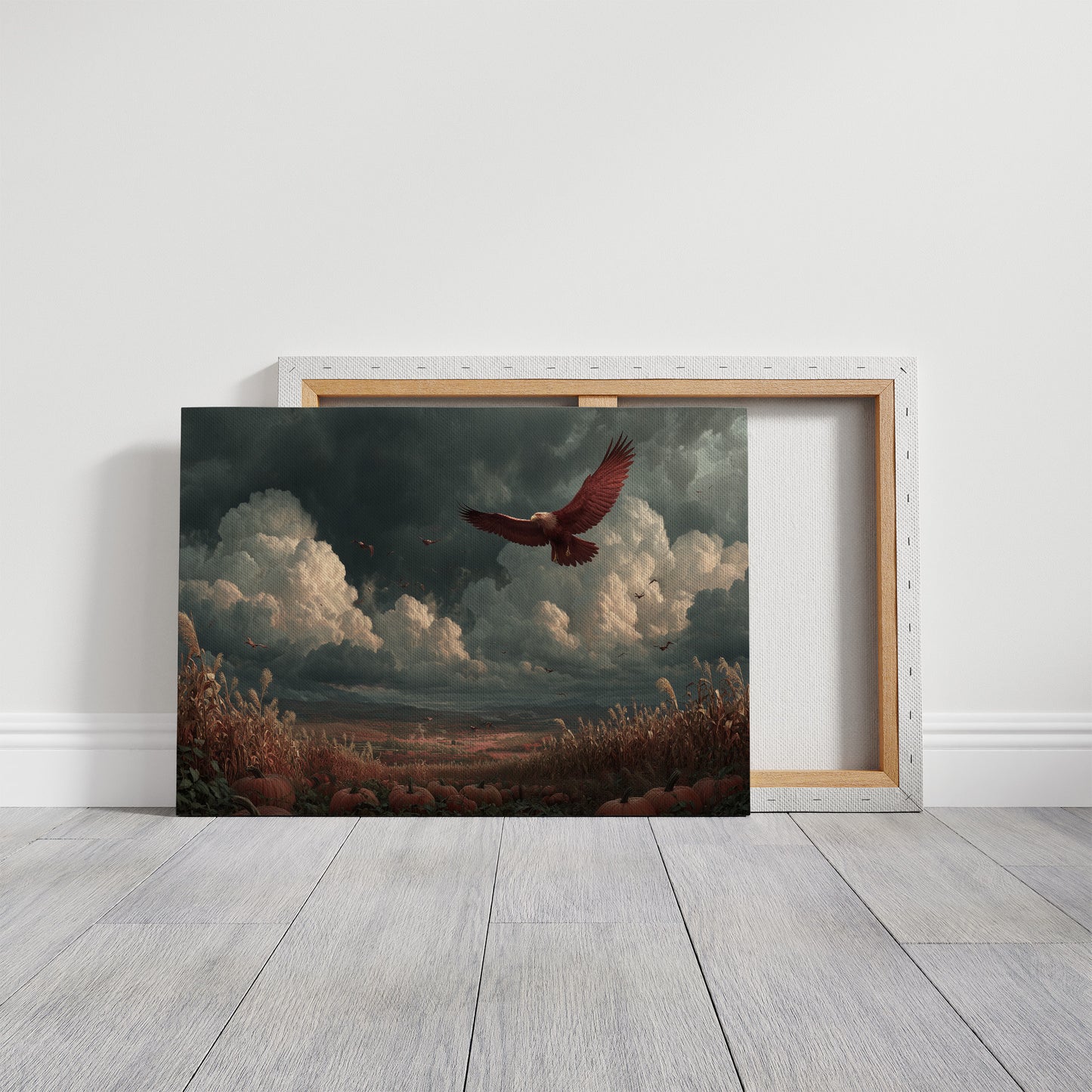 Eagle Over the Autumn Valley
