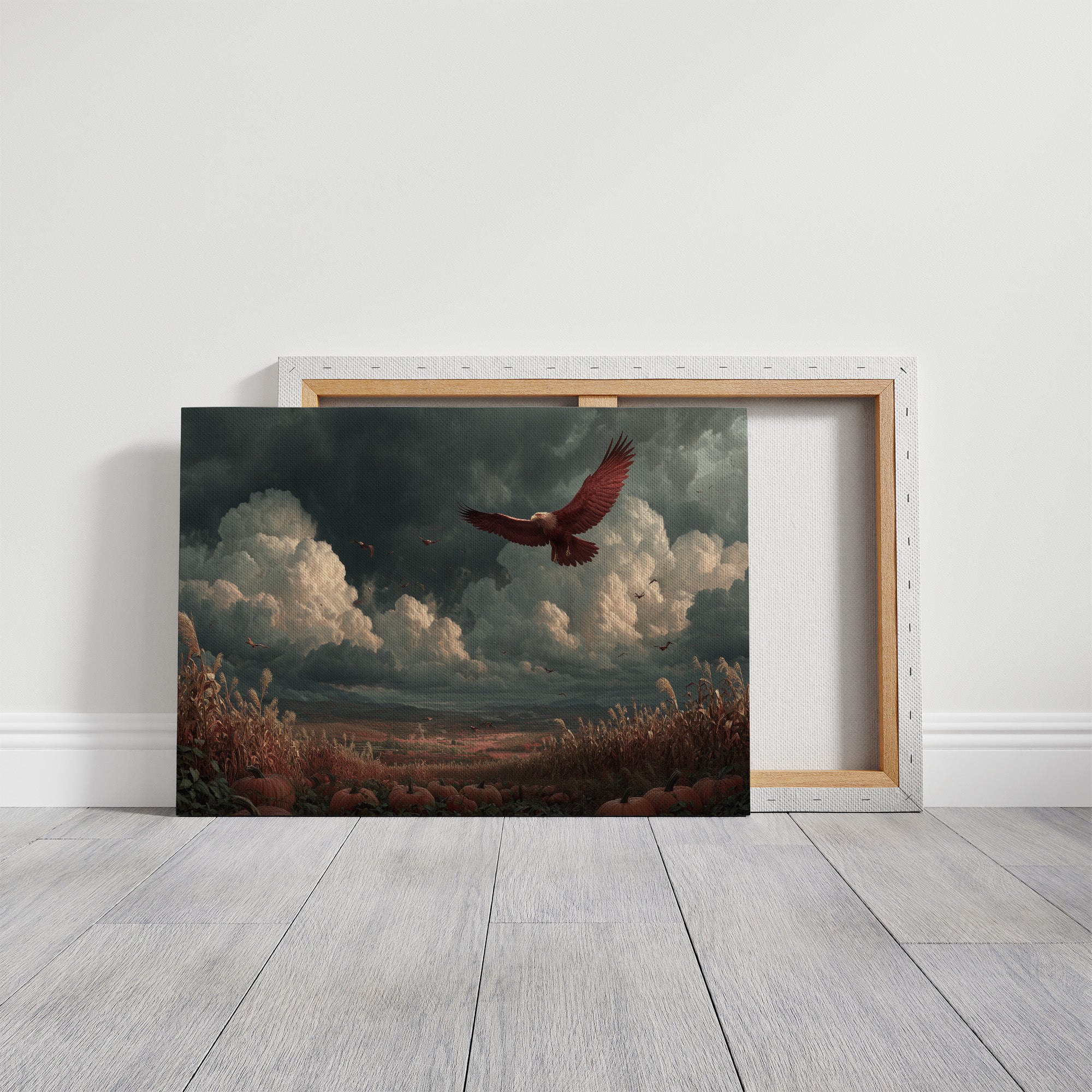 Eagle Over the Autumn Valley