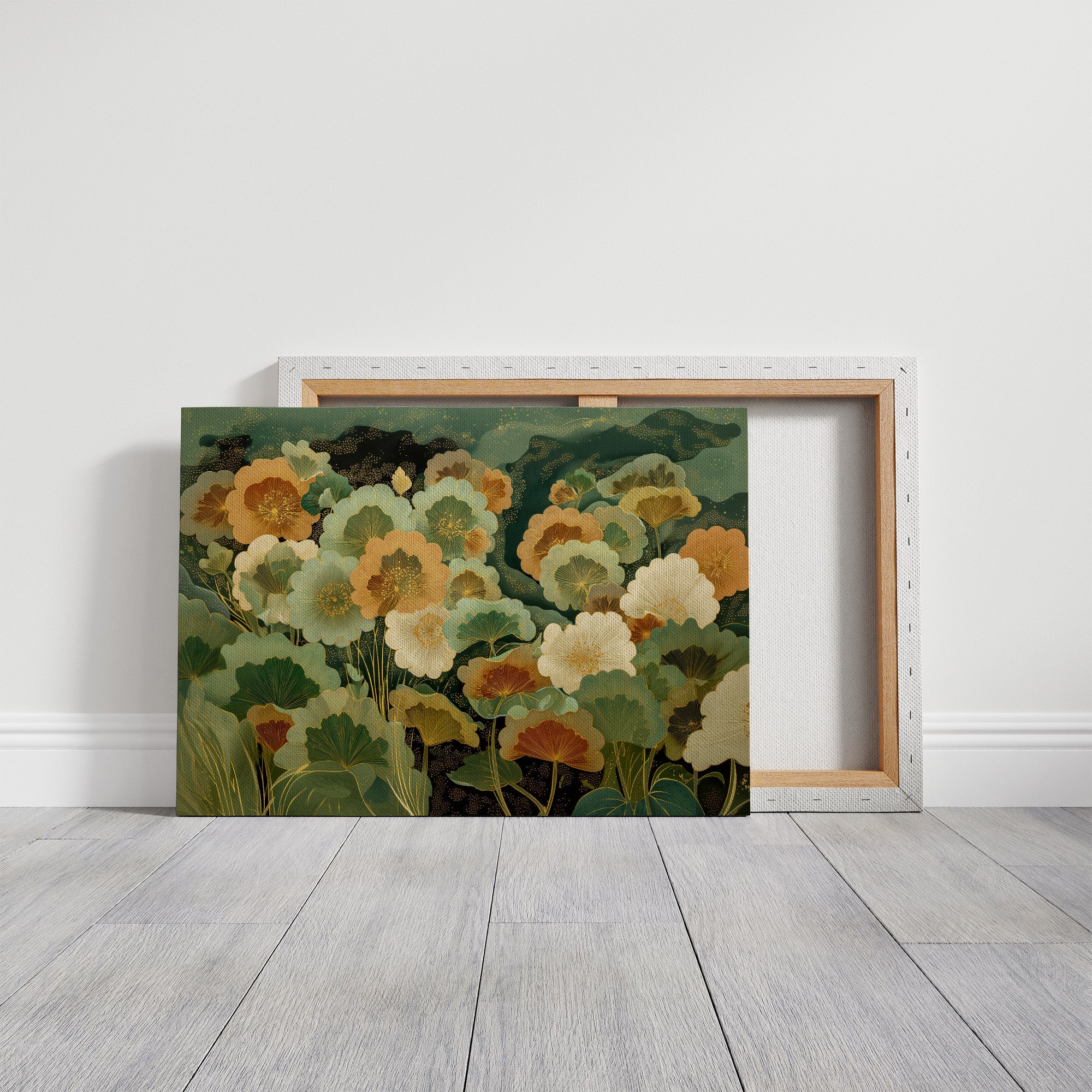 Sunlit Poppies Dance In Jade