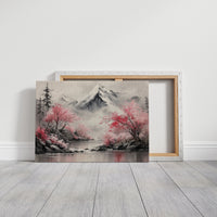 Cherry Blossoms Guard Mountain Temples