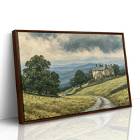 Manor House Beneath Storm Clouds