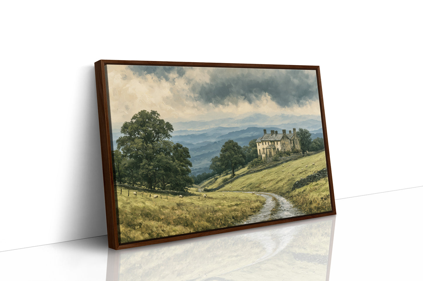 Manor House Beneath Storm Clouds