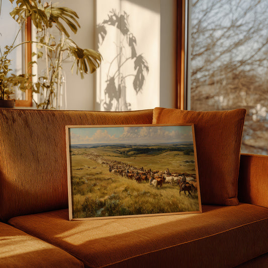 Prairie Dust Follows The Herd