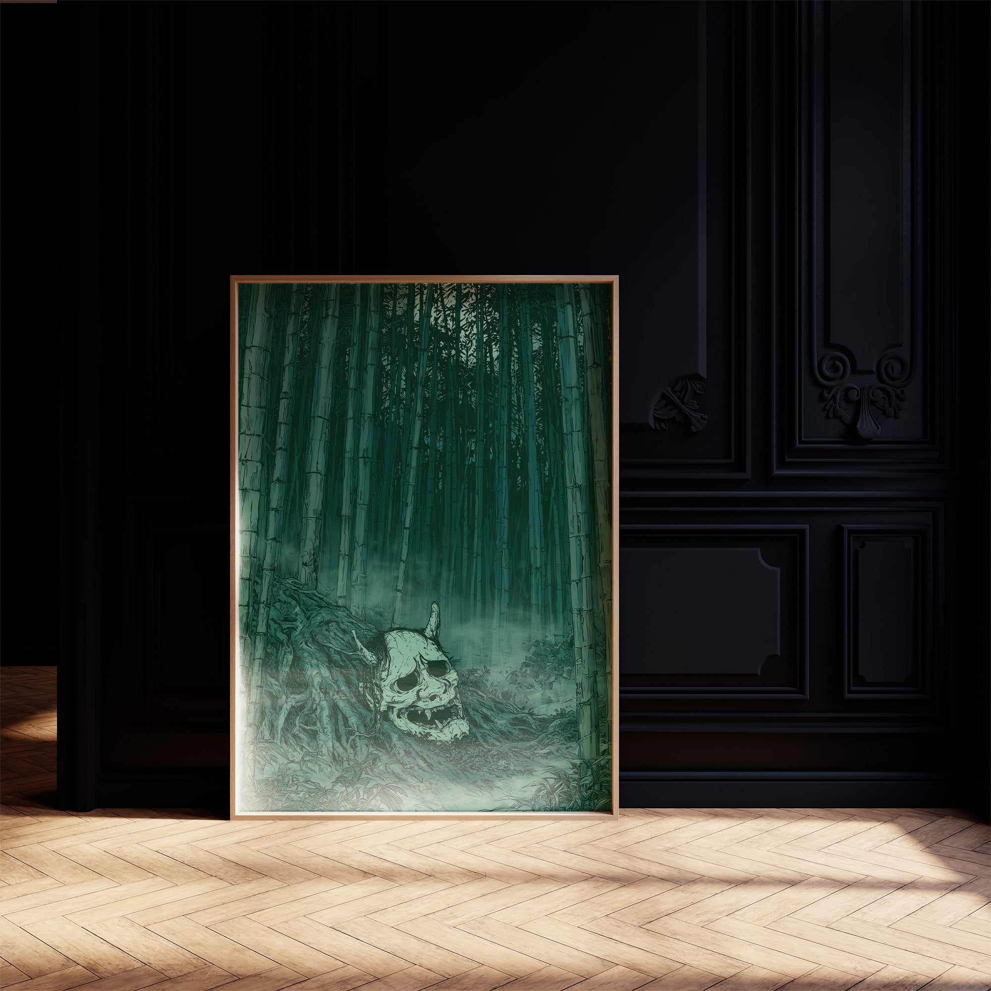 Oni Skull in the Bamboo Grove