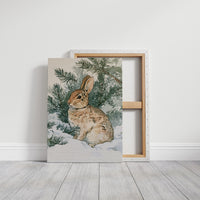 Rabbit In Snowy Pines