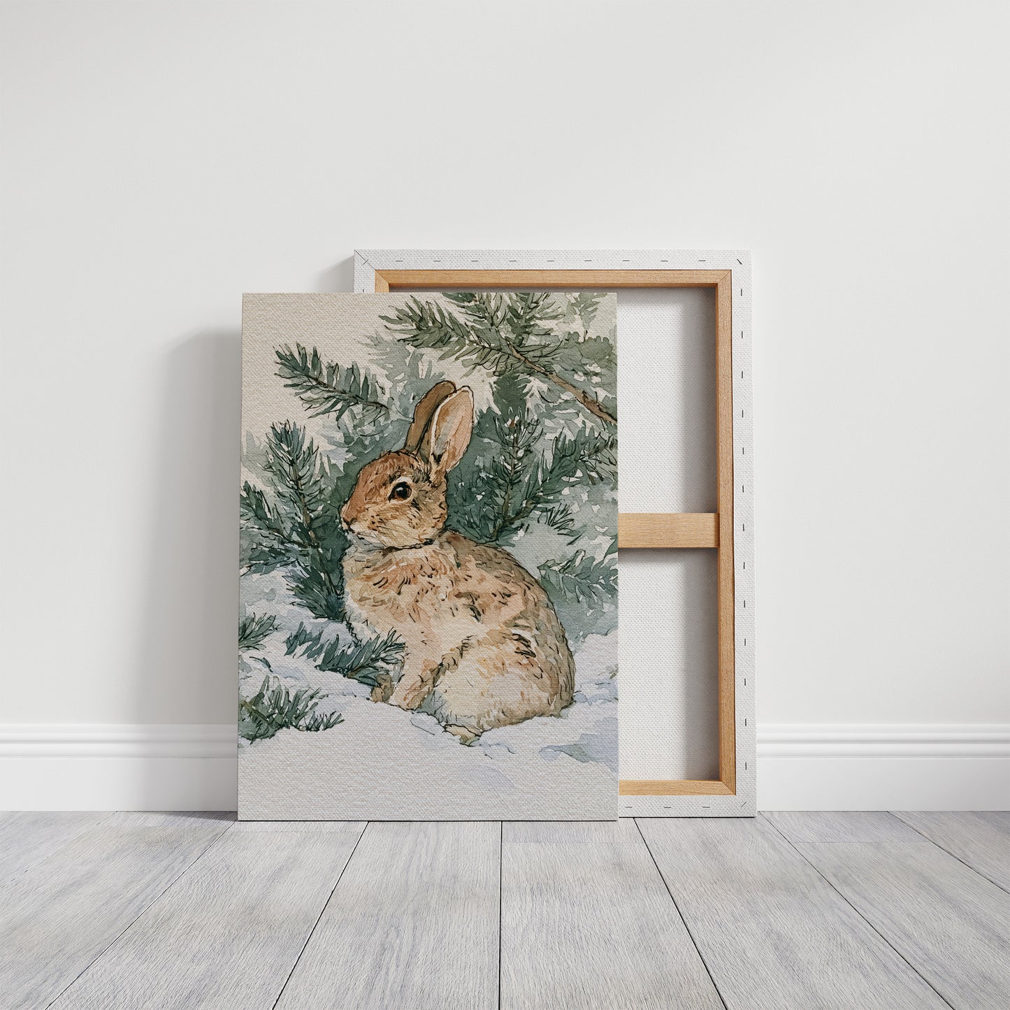 Rabbit In Snowy Pines