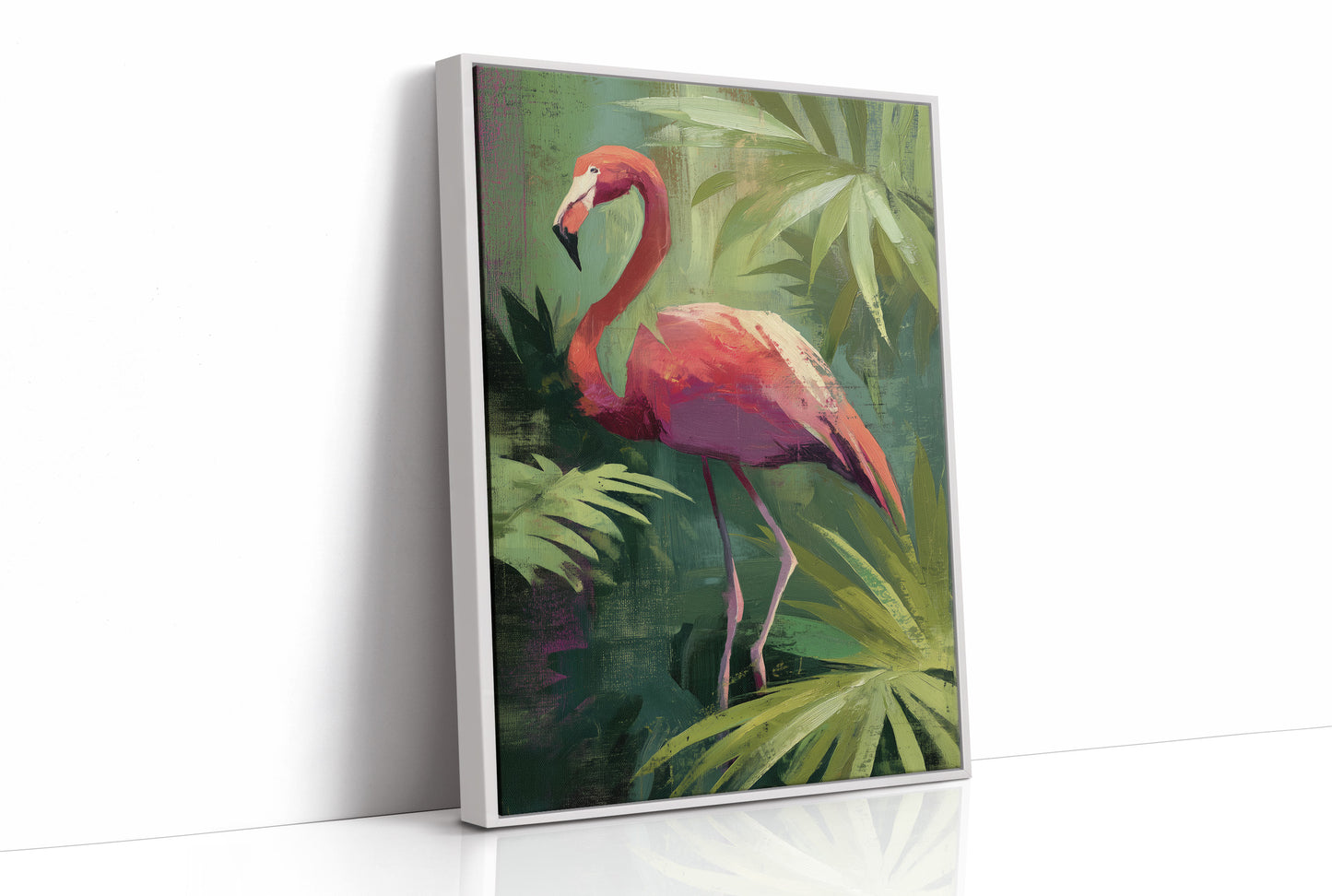 Tropical Grace Among Palm Shadows