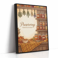 Preserving Gratitude: Pantry Fully Stocked Till Spring