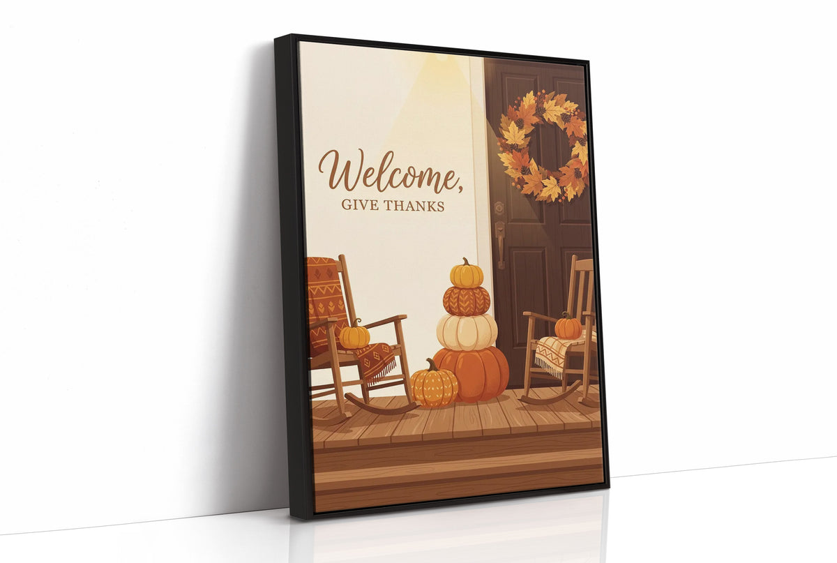 Welcome, Give Thanks: Pumpkins Holding the Seats