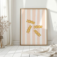 Pasta Dances Through Blush Stripes