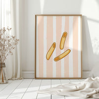 Breadsticks Dance On Blush Stripes