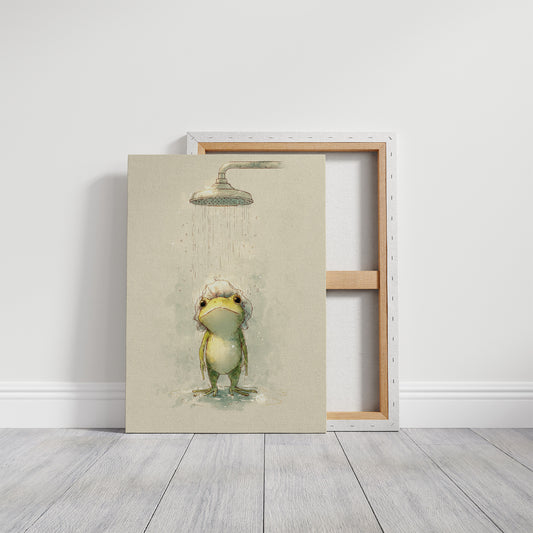 Reluctant Shower Toad's Morning Ritual