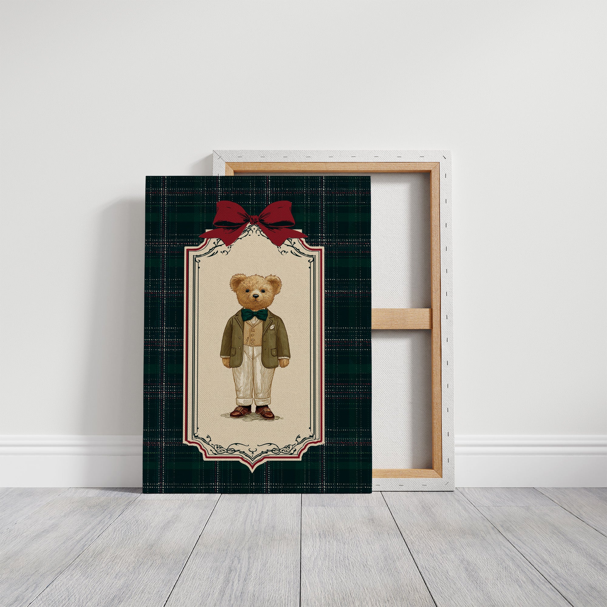 The Gentleman Bear With Emerald Bow