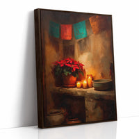 Candlelight Beneath Painted Banners