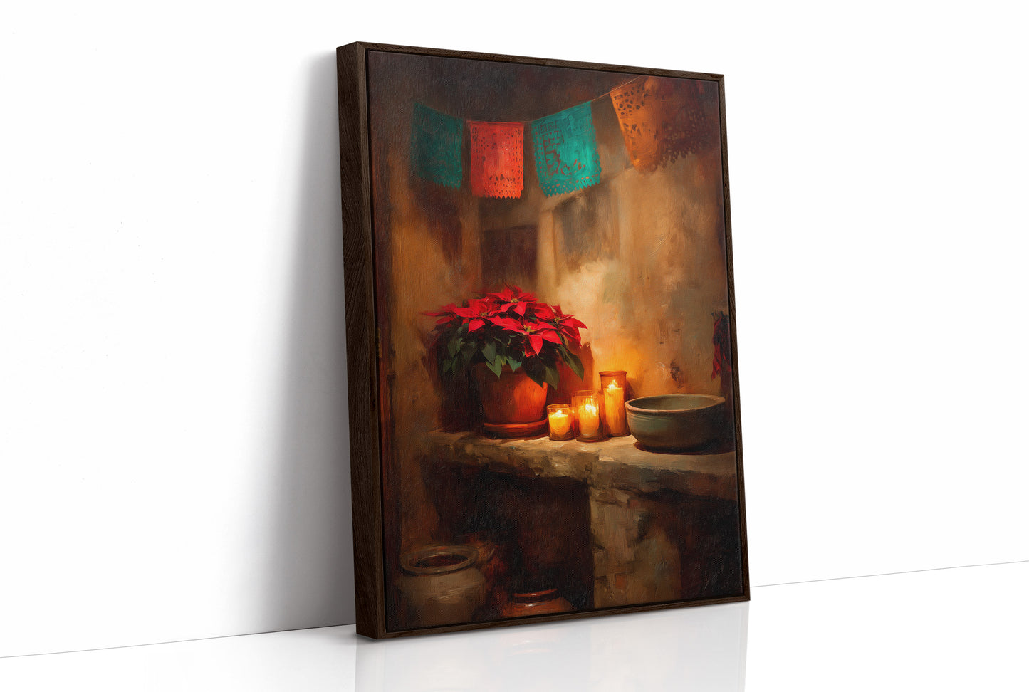 Candlelight Beneath Painted Banners