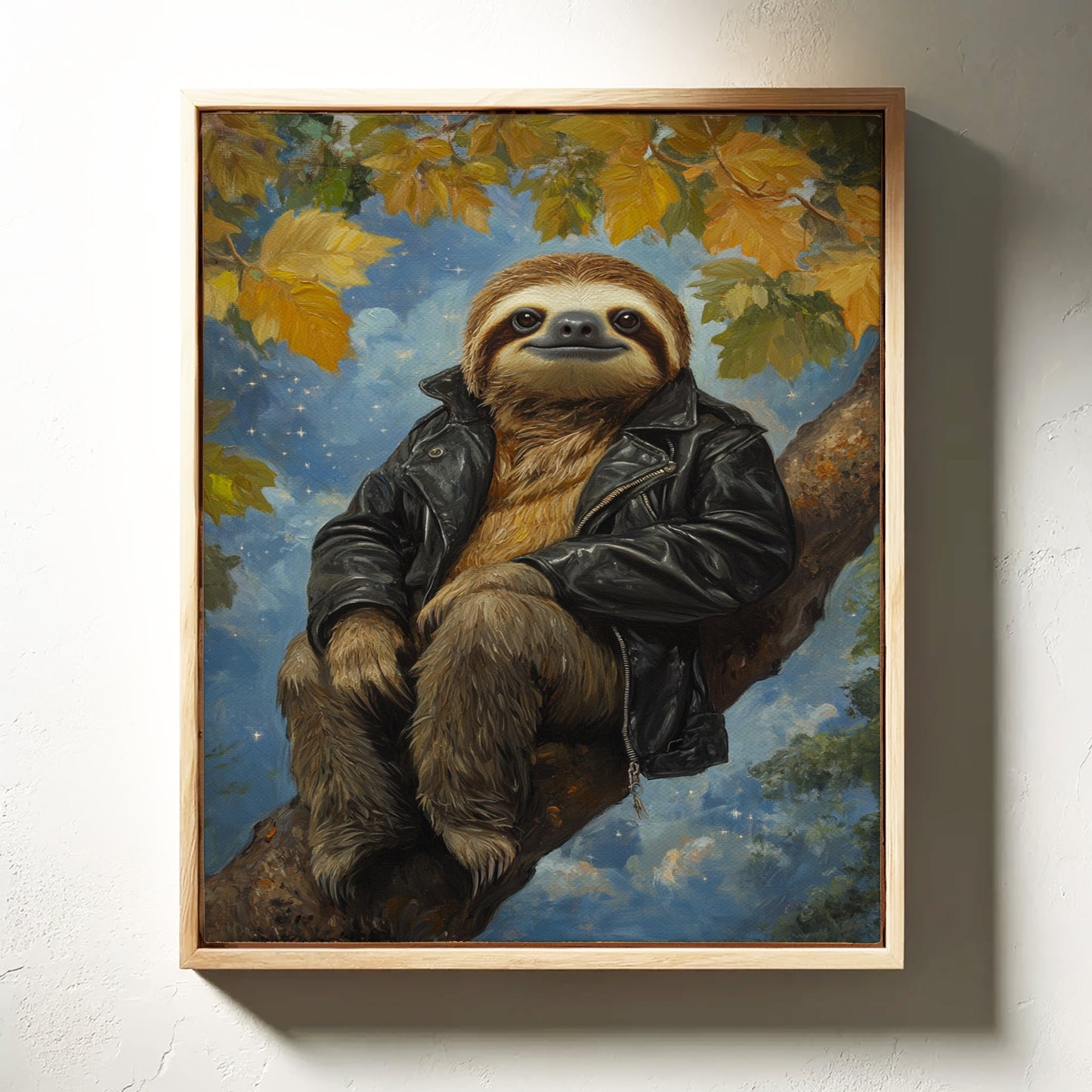 Sloth in a Leather Jacket