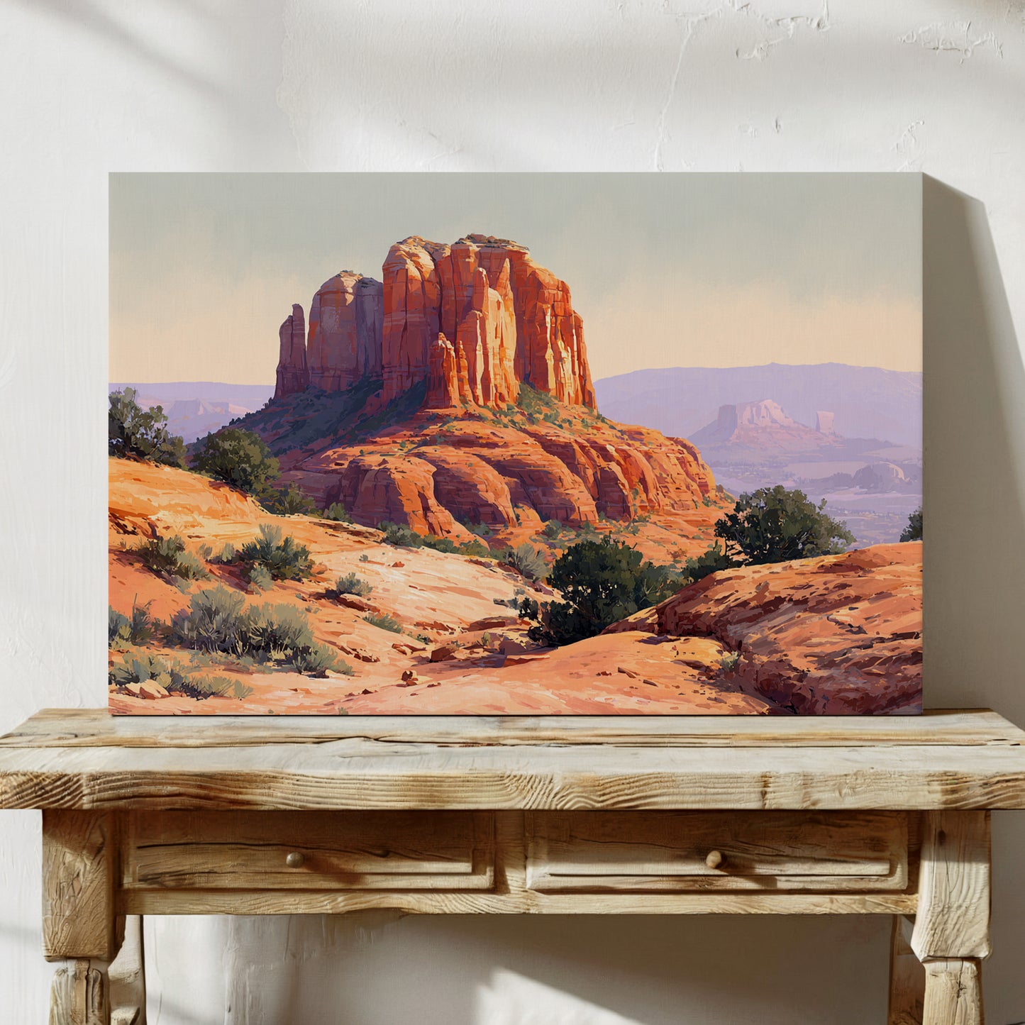 Sandstone Giants Guard Desert Dawn