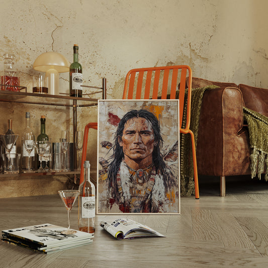Spirit of the Plains Warrior Portrait